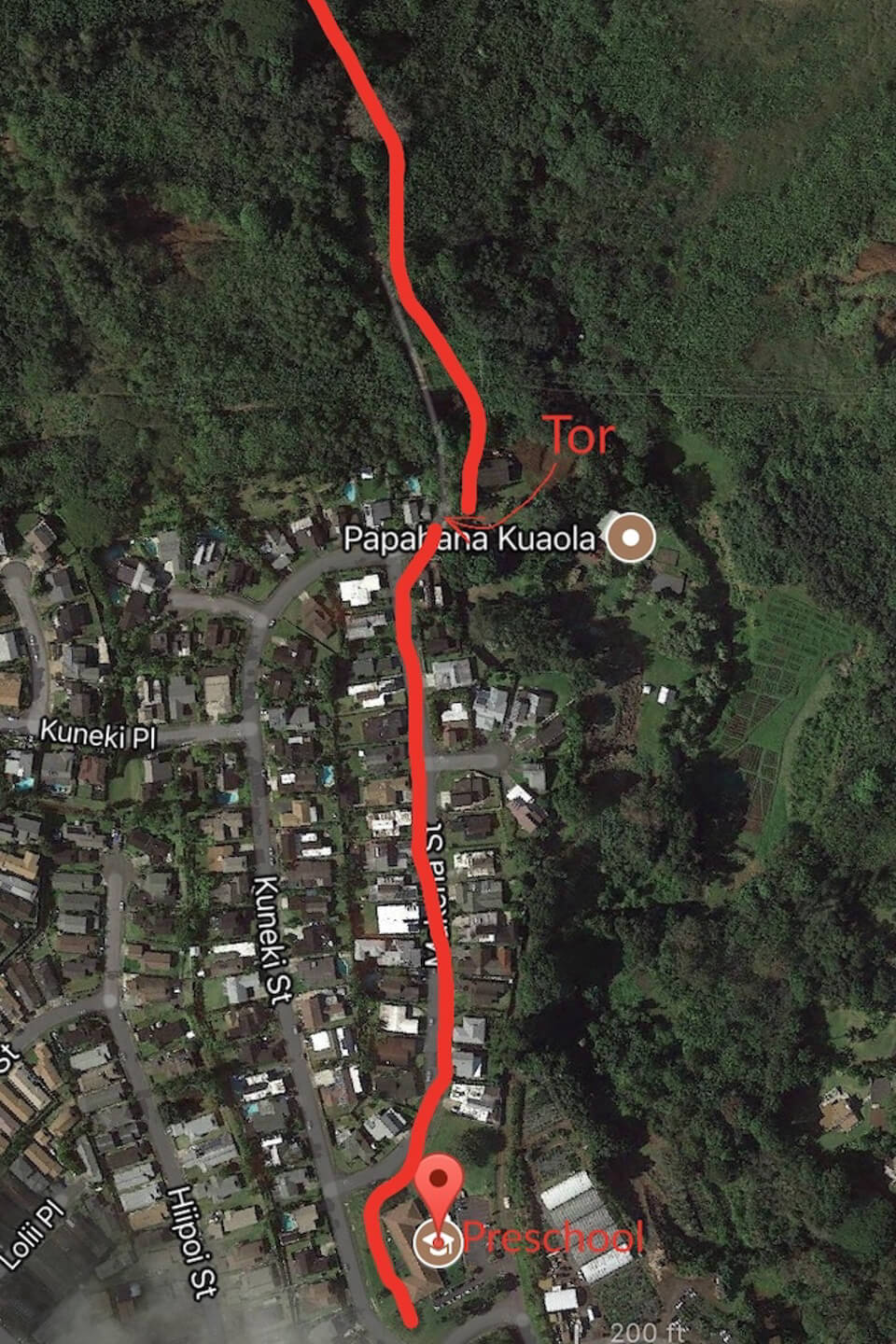map haiku stairs karte