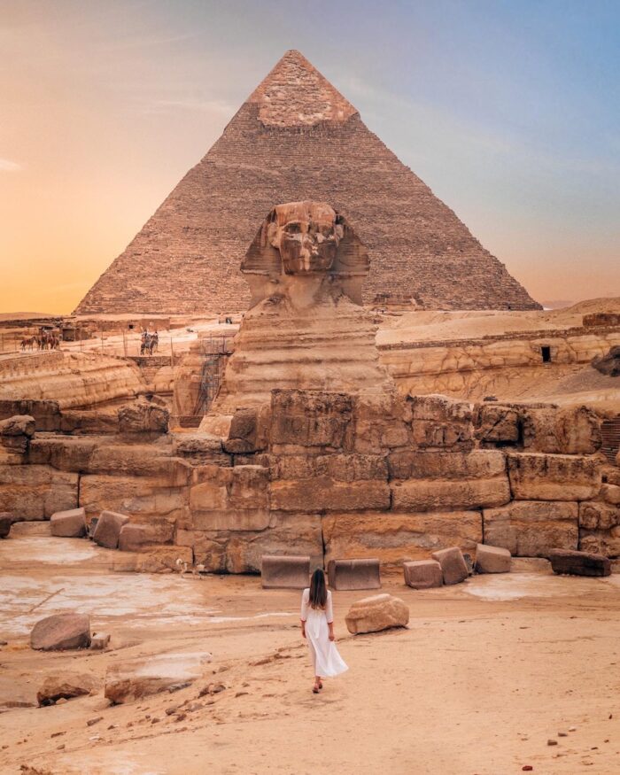 Egypt giza pyramids and Sphinx Egypt