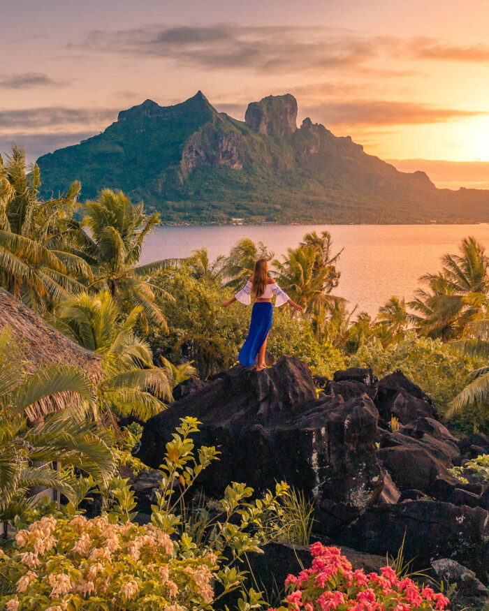 conrad-bora-bora-mount-otemanu-sunrise sunrise bora bora