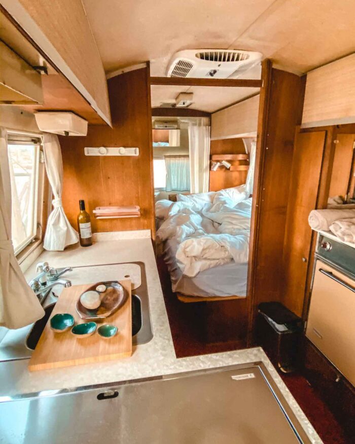 joshua-tree-airbnb-airstream-kitchen airbnb in joshua tree