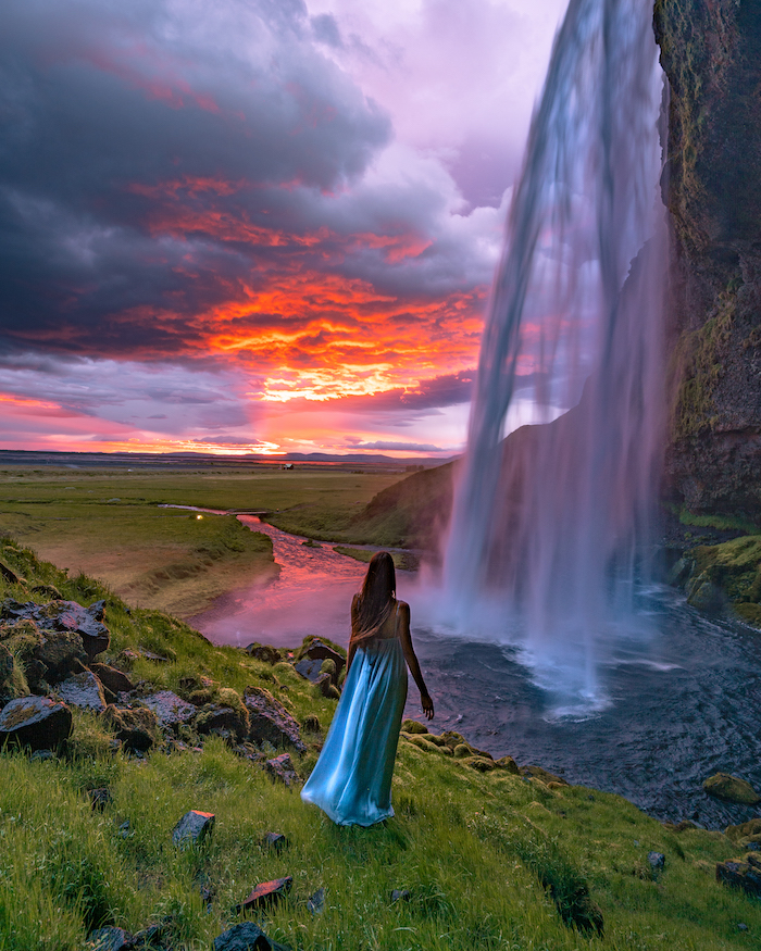 seljalandsfoss-sunset-island-highlights Island Highlights sunset waterfall