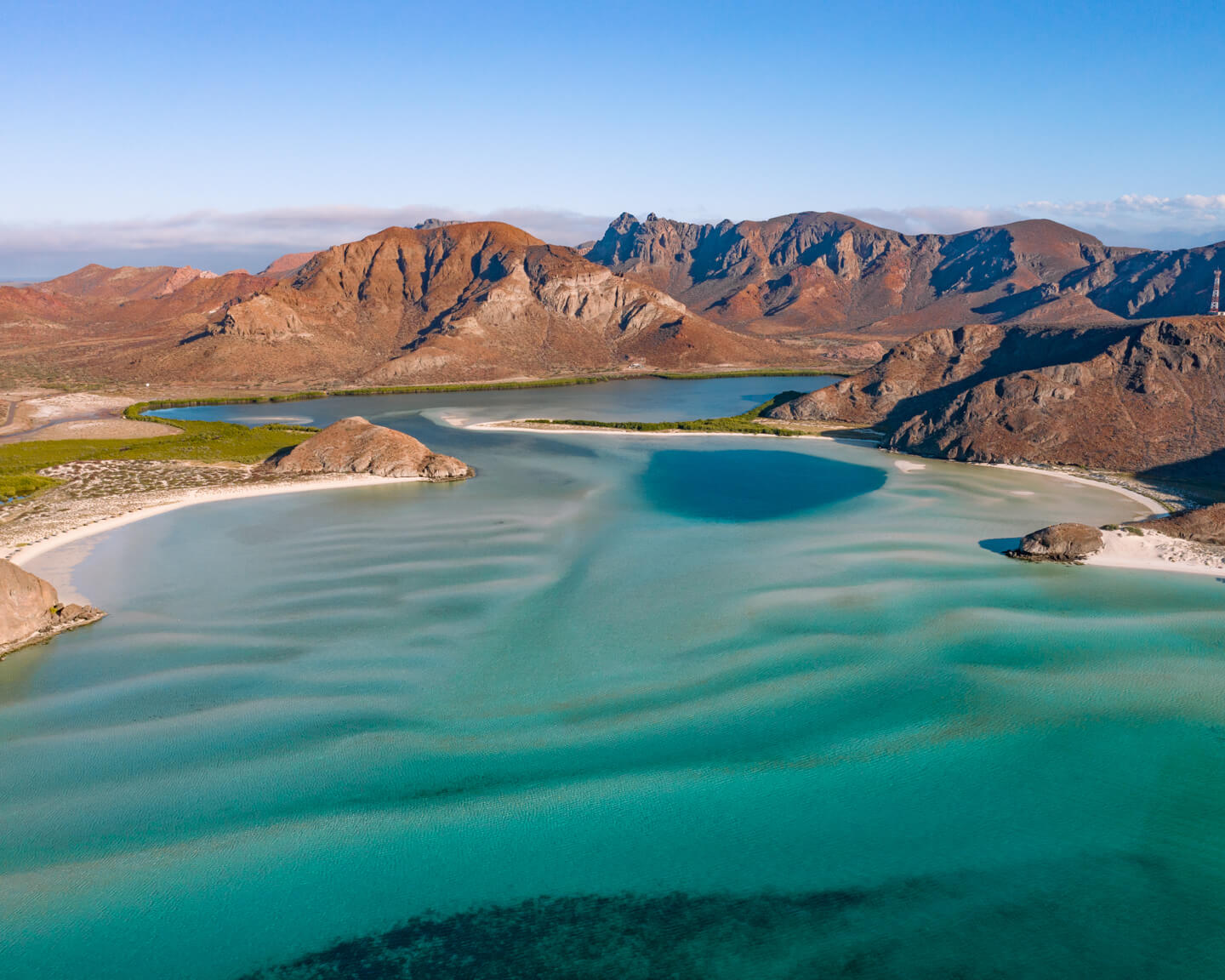 Balandra Beach drone view
