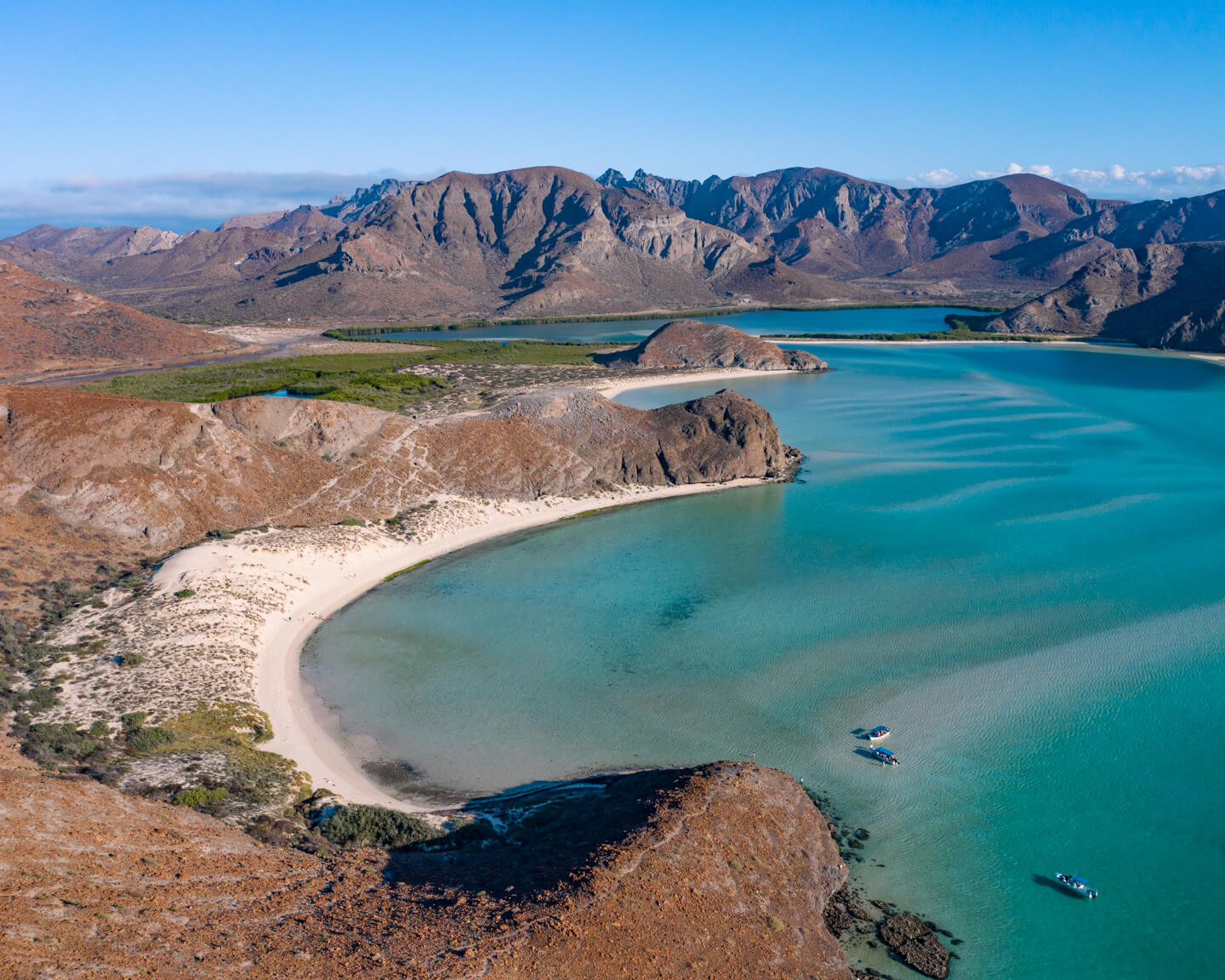 Balandra Beach drone view