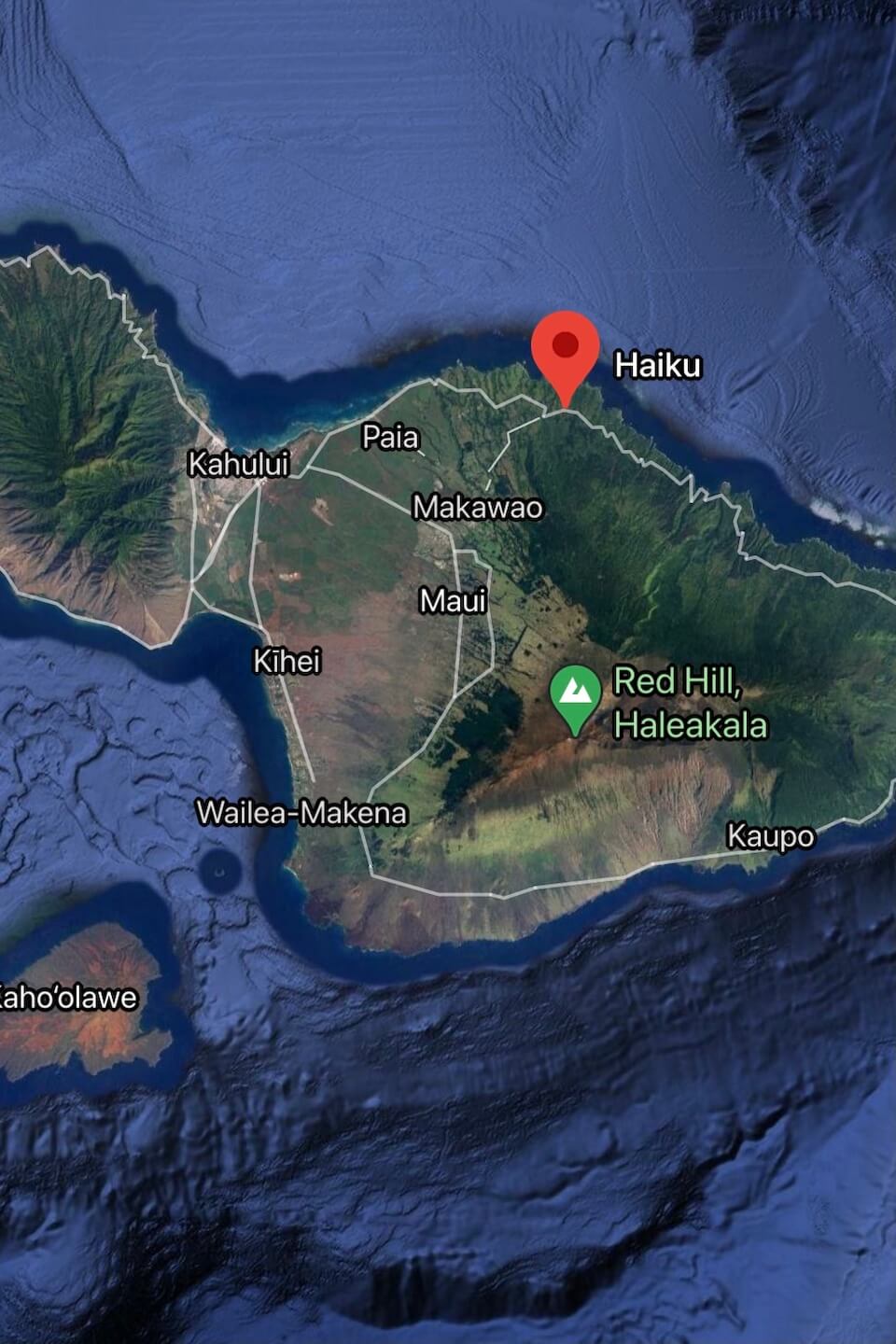map of Oahu Hawaii